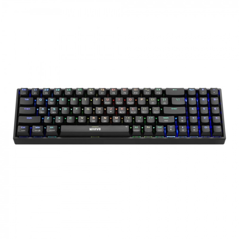Marvo геймърска клавиатура Gaming Keyboard Shogo 78 - RGB, 78 keys - MARVO-KG956, MARVO-KG956