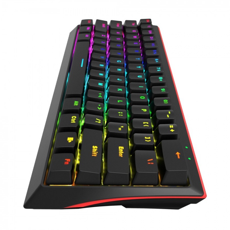 Marvo геймърска клавиатура Gaming Mechanical keyboard 61 keys TKL - KG962G - RED switches, RGB, MARVO-KG962G