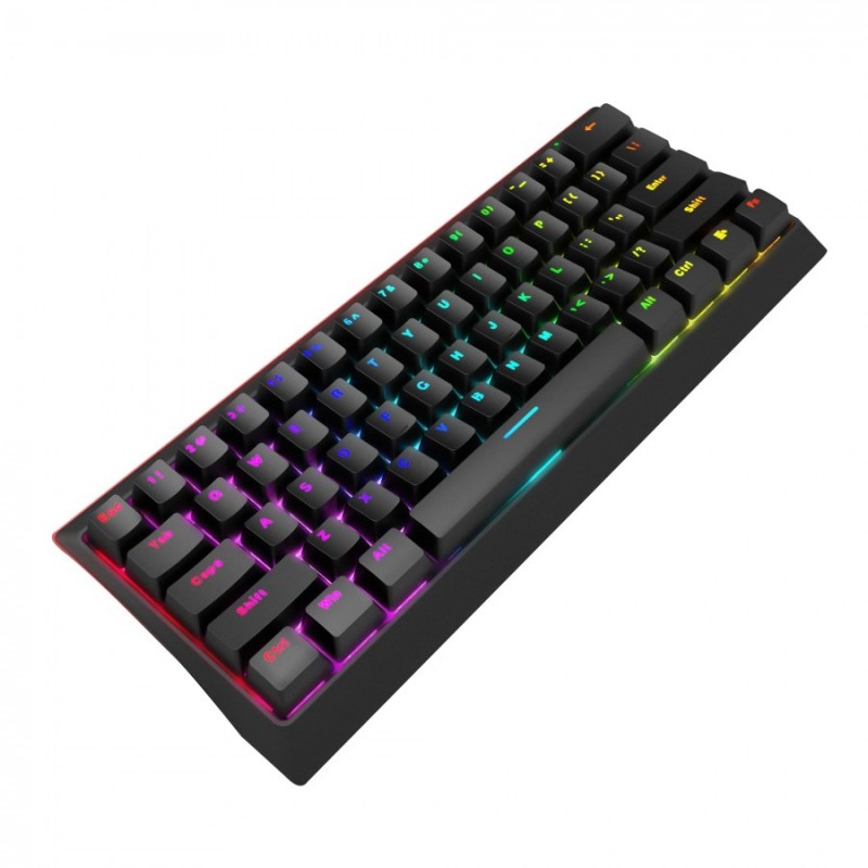 Marvo геймърска клавиатура Gaming Mechanical keyboard 61 keys TKL - KG962G - RED switches, RGB, MARVO-KG962G