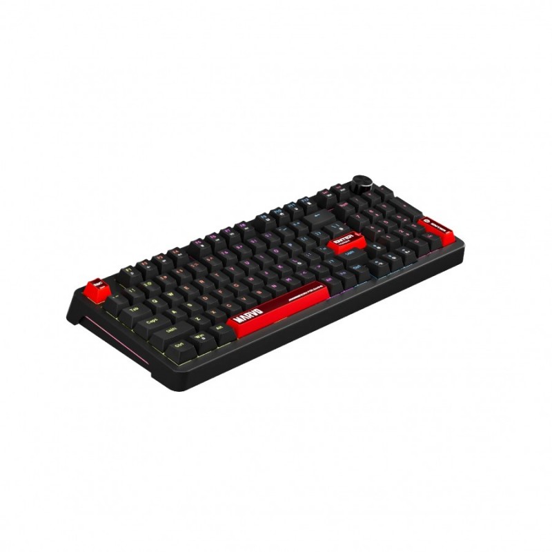 Marvo геймърска механична клавиатура Gaming Mechanical Keyboard Arma 98 KG937 - 1K, TNT Peach Switches [Linear], (English US)