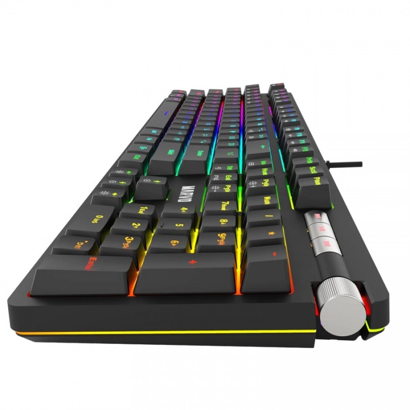 Marvo механична клавиатура Gaming Keyboard Mechanical KG948 - 108 keys, RGB, Macros, Blue switches, MARVO-KG948