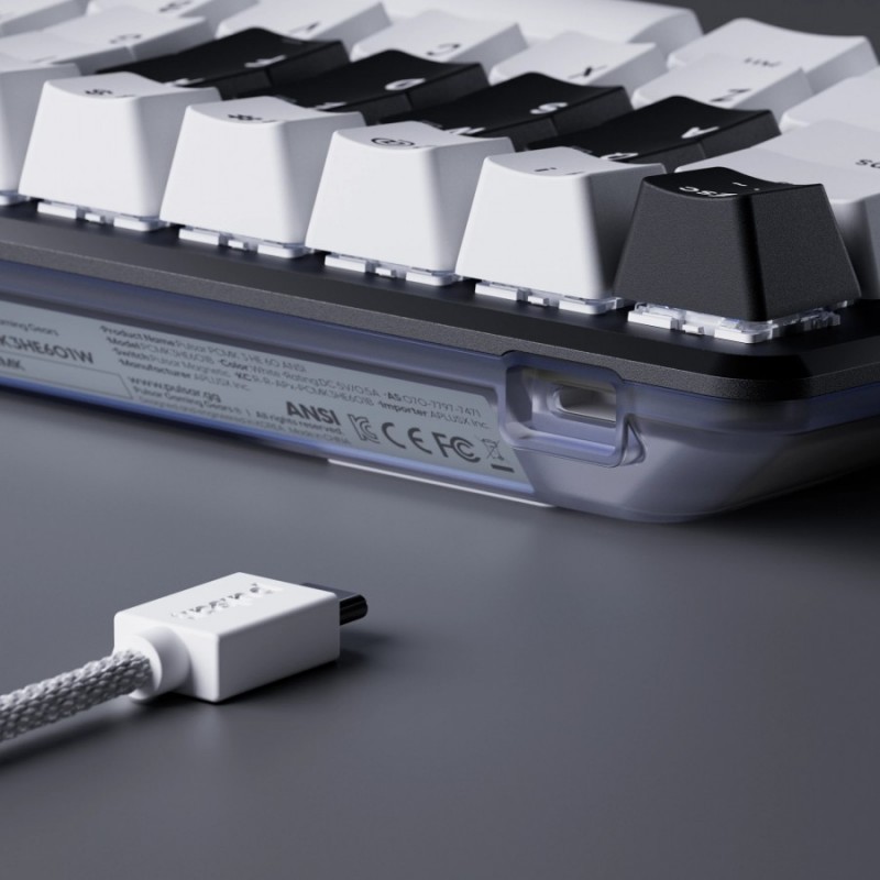 Pulsar професионална геймърска механична клавиатура Professional Gaming Mechanical Keyboard PCMK 3 HE 60 ANSI Black - 8K, Gateron Magnetic Switches [Linear]