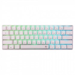 White Shark геймърска механична клавиатура Gaming Mechanical Keyboard SHINOBI 2 - YUSYA 5P Blue Switches (English US), White