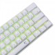 White Shark геймърска механична клавиатура Gaming Mechanical Keyboard SHINOBI 2 - YUSYA 5P Blue Switches (English US), White