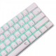White Shark геймърска механична клавиатура Gaming Mechanical Keyboard SHINOBI 2 - YUSYA 5P Red Switches (English US), White