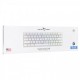 White Shark геймърска механична клавиатура Gaming Mechanical Keyboard WAKIZASHI 2 - Blue Switches (English US), White