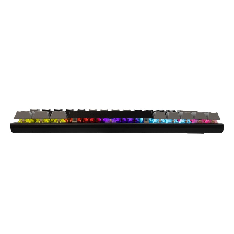White Shark геймърска механична клавиатура Gaming Mechanical Keyboard WAKIZASHI 2 - Red Switches (English US), Black, Gray