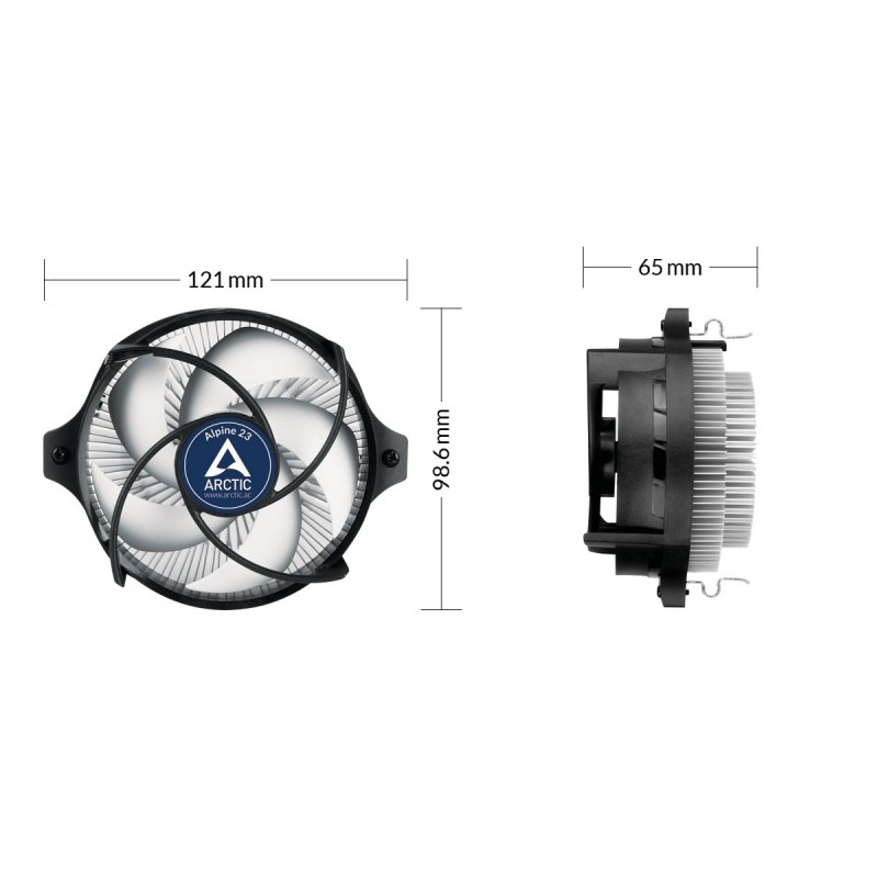 Arctic охладител за процесор CPU Cooler Alpine 23 - AM4-ACALP00035A