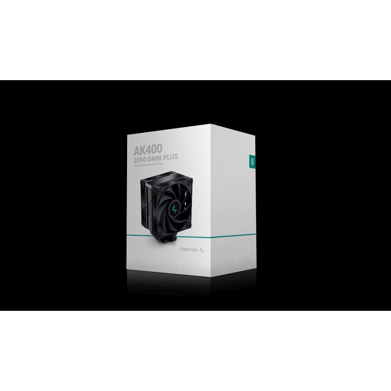 DeepCool охладител CPU Cooler AK400 Zero Dark Plus - Dual-Fan - LGA1700/AM5, R-AK400-BKNNMD-G-1