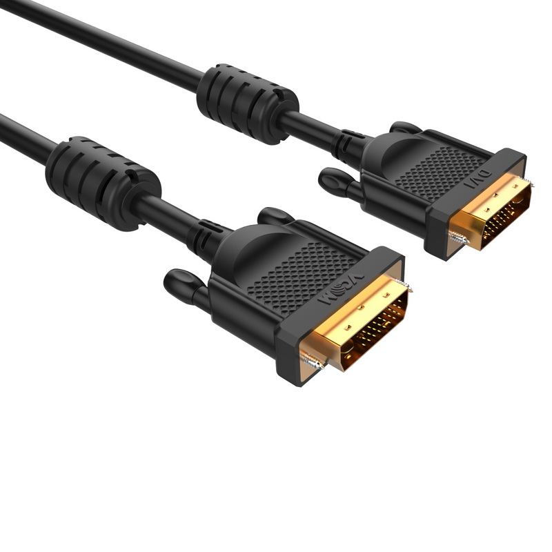 VCom кабел DVI 24+1 Dual Link M / M +2 Ferrites - CG442GD-1.8m, CG442GD-1.8m