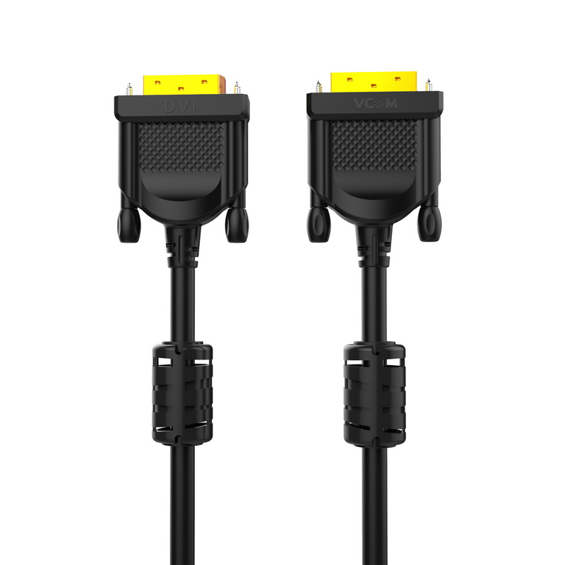 VCom кабел DVI 24+1 Dual Link M / M +2 Ferrites - CG442GD-5m, CG442GD-5m