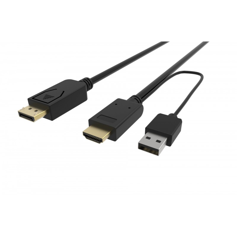 VCom Кабел HDMI M / Display Port M - 4K 2160p - CG599C-1.8m-CG599C-1.8m