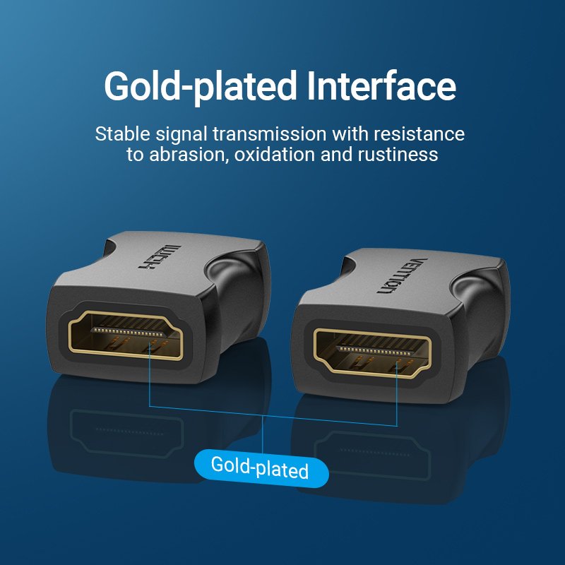 Vention Адаптер Adapter HDMI Female to Female Coupler Black - AIRB0, AIRB0