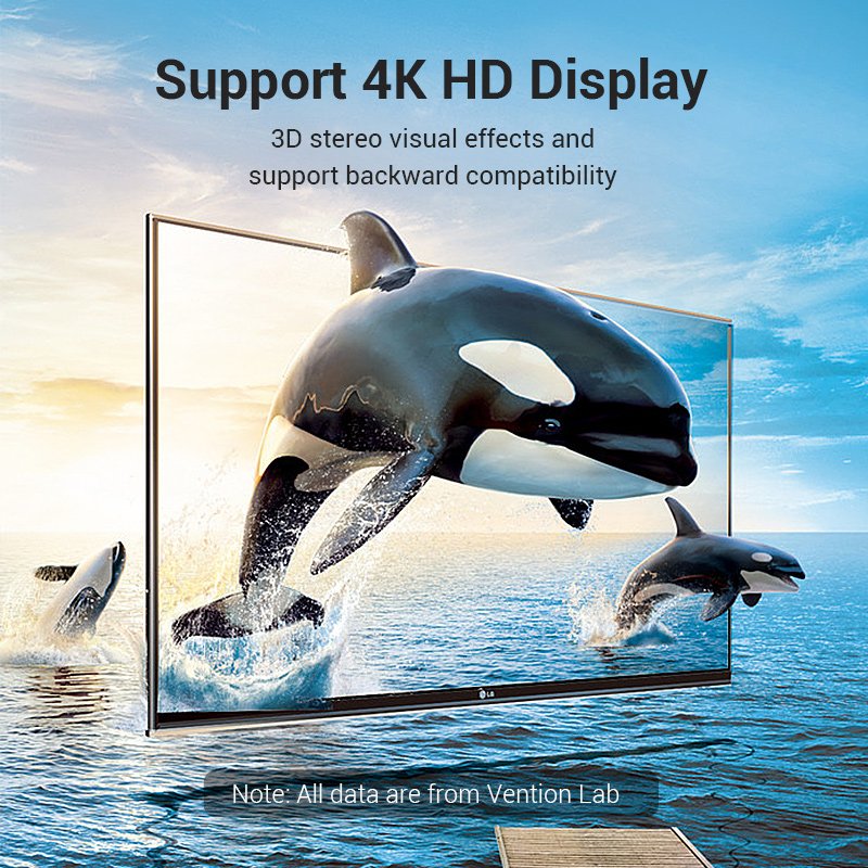 Vention Адаптер Adapter HDMI Vertical Flat 270 Degree M/F - AIQB0, AIQB0