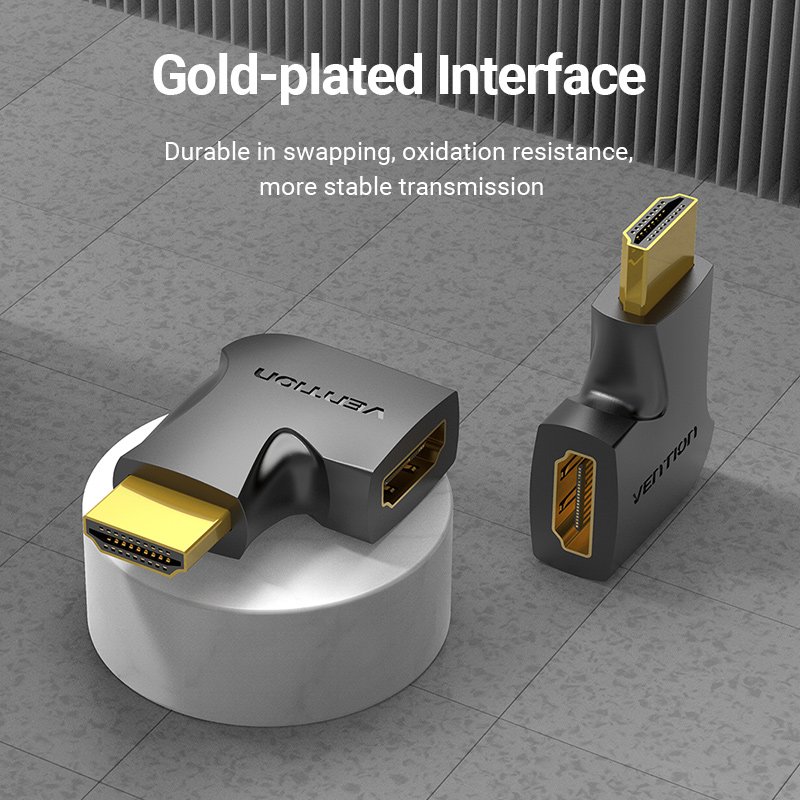Vention Адаптер Adapter HDMI Vertical Flat 270 Degree M/F - AIQB0, AIQB0