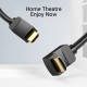 Vention Кабел HDMI Right Angle 90 Degree v2.0 M / M 4K/60Hz Gold - 2M Black - AARBH, AARBH