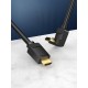 Vention Кабел HDMI Right Angle 90 Degree v2.0 M / M 4K/60Hz Gold - 2M Black - AARBH, AARBH