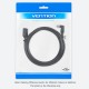 Vention Кабел HDMI Right Angle 90 Degree v2.0 M / M 4K/60Hz Gold - 2M Black - AARBH, AARBH