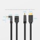 Vention Кабел HDMI Right Angle 90 Degree v2.0 M / M 4K/60Hz Gold - 2M Black - AARBH, AARBH