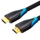 Vention Кабел HDMI v2.0 M / M 4K/60Hz Gold - 1.5M Black - AACBG, AACBG