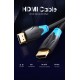 Vention Кабел HDMI v2.0 M / M 4K/60Hz Gold - 1.5M Black - AACBG, AACBG