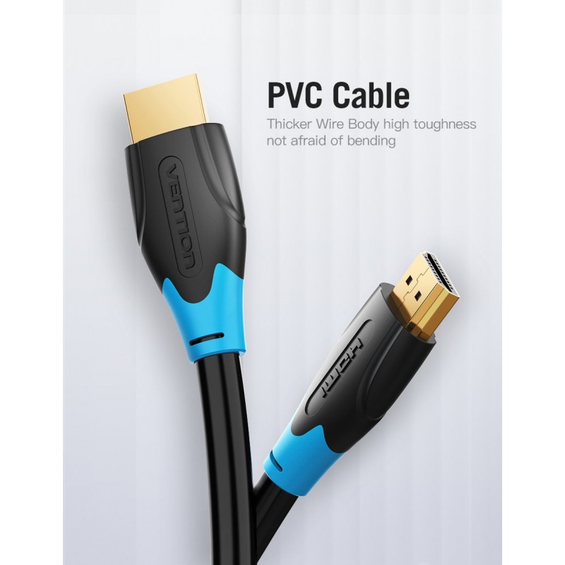 Vention Кабел HDMI v2.0 M / M 4K/60Hz Gold - 3M Black - AACBI, AACBI