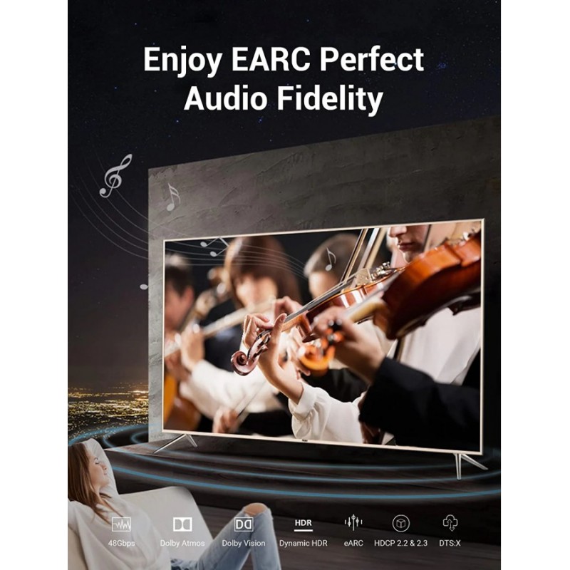 Vention Кабел HDMI v2.1 M / M 2m  - 8K Dolby Vision HDR - AANBH, AANBH