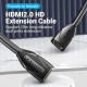 Vention удължителен кабел HDMI v2.0 extension Cable Female to Female 0.5M Black, Gold - AAXBD, AAXBD