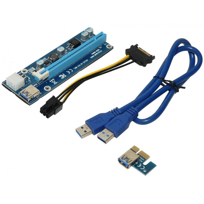 Makki Екстендер MAKKI Mining Riser PCI Express 1x to 16x - 270uf - MAKKI-SR135-270-MAKKI-SR135-270