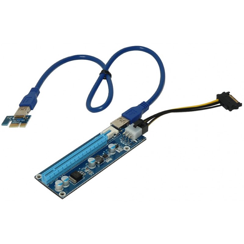 Makki Екстендер MAKKI Mining Riser PCI Express 1x to 16x - 270uf - MAKKI-SR135-270-MAKKI-SR135-270