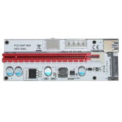 Makki Екстендер Mining Riser/Extender PCI Express 1x to 16x v.8 - 270uf - MAKKI-SR138-270