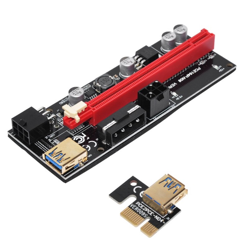 Makki Екстендер Mining Riser PCI Express 1x to 16x - 270uf - MAKKI-SR139-270-MAKKI-SR139-270