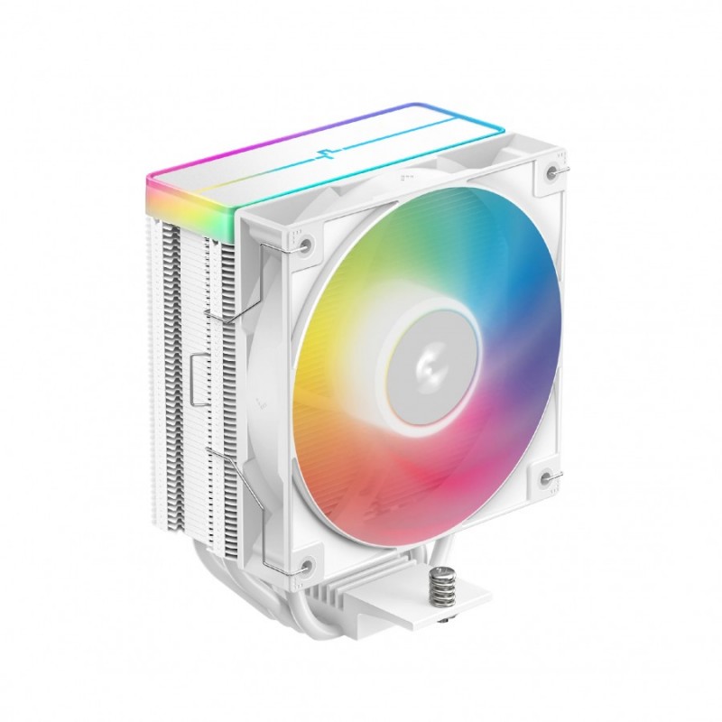 DeepCool охладител CPU Cooler AG400 White - Addressable RGB V2 - LGA1851/AM5, R-AG400-WHAMMN-GJD