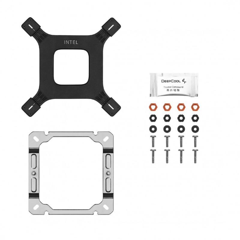 DeepCool охладител CPU Cooler AG400 White - Addressable RGB V2 - LGA1851/AM5, R-AG400-WHAMMN-GJD