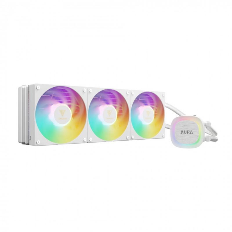 Gamdias водно охлаждане Water Cooling 360mm - AURA GL360 v2 WH - aRGB