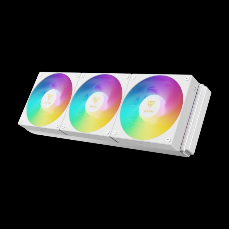 Gamdias водно охлаждане Water Cooling 360mm - AURA GL360 v2 WH - aRGB