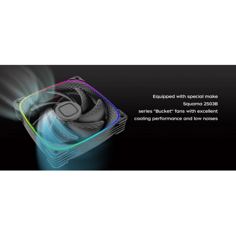 Geometric Future водно охлаждане Water Cooling - Eskimo 360 Black - LGA1700/AM5, 1C253B0363000