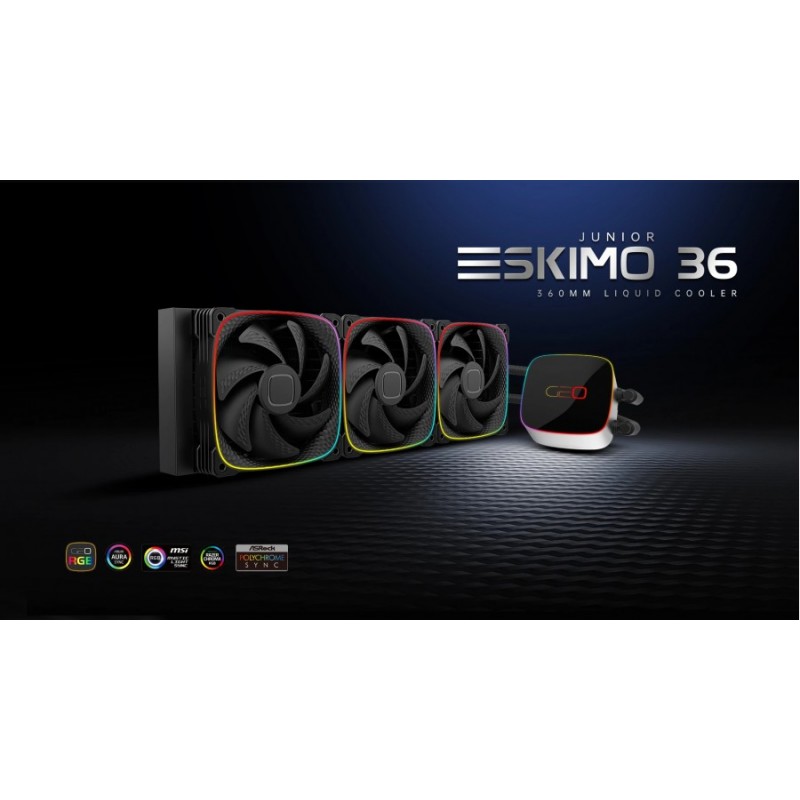 Geometric Future водно охлаждане Water Cooling - Eskimo Junior 36 Black - LGA1700/AM5, 1C253B0361AA0