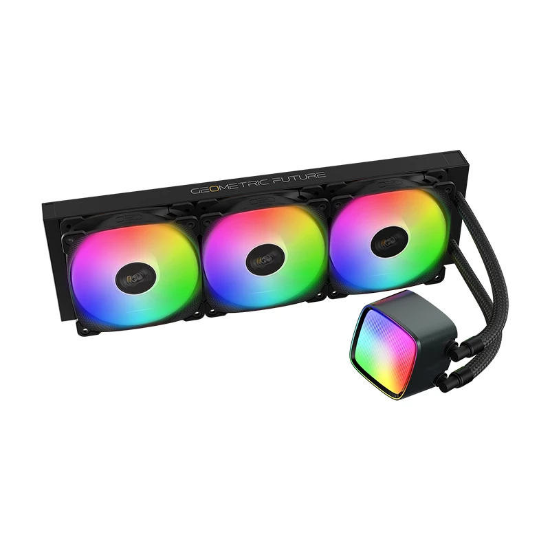 Geometric Future водно охлаждане Water Cooling - Eskimo Pro 360 Black - Addressable RGB, LGA1851/AM5, GEO-ESKIMO-PRO-36B