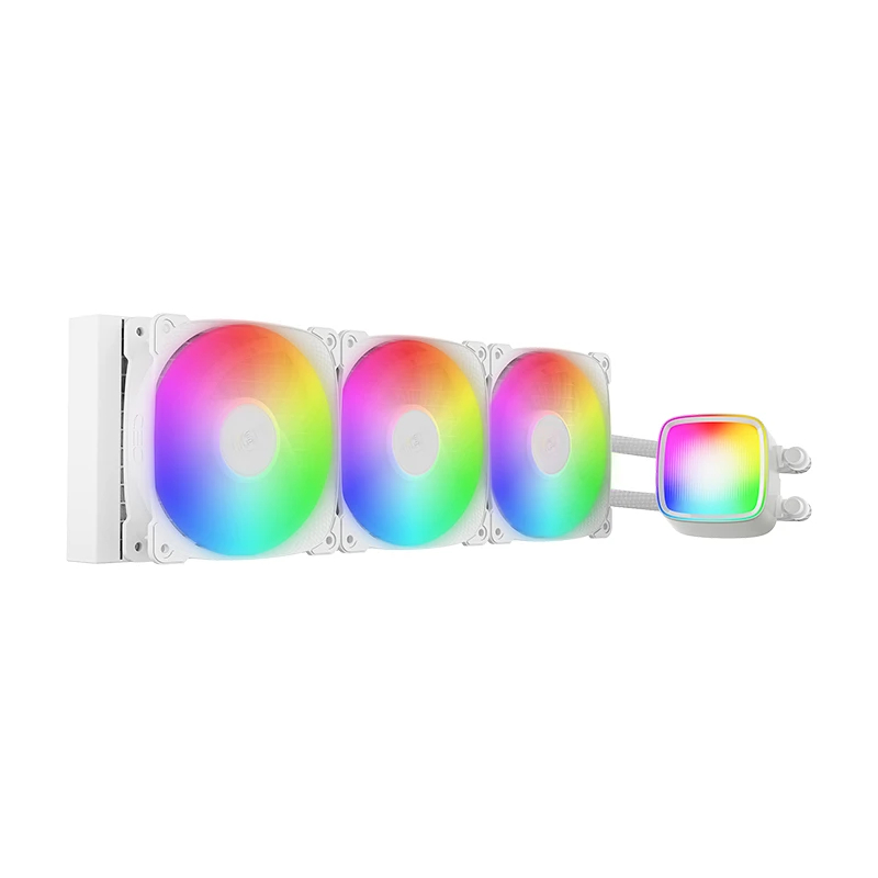 Geometric Future водно охлаждане Water Cooling - Eskimo Pro 360 White - Addressable RGB, LGA1851/AM5, GEO-ESKIMO-PRO-36W