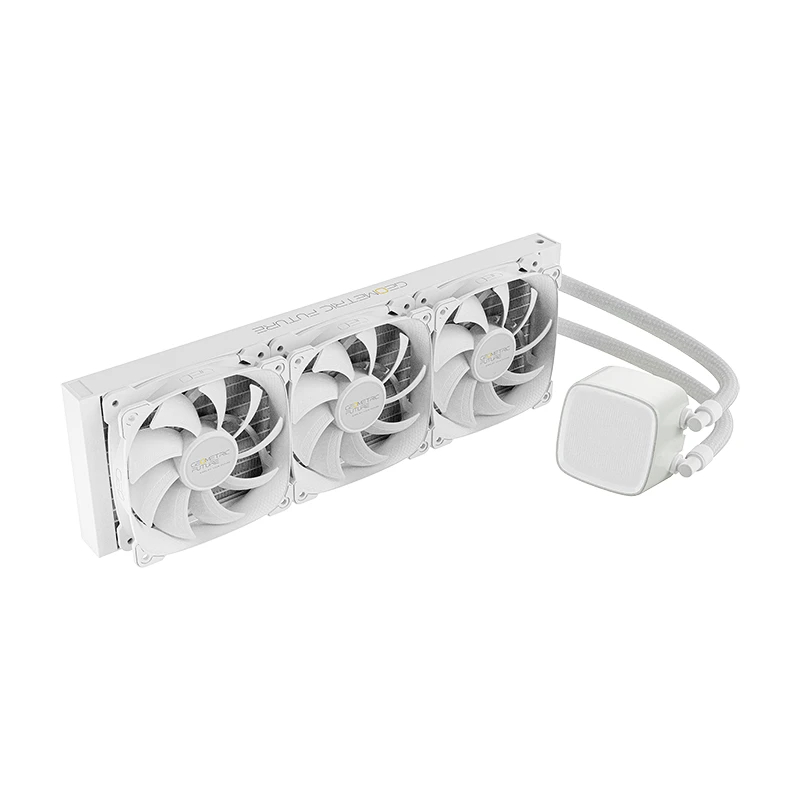 Geometric Future водно охлаждане Water Cooling - Eskimo Pro 360 White - Addressable RGB, LGA1851/AM5, GEO-ESKIMO-PRO-36W