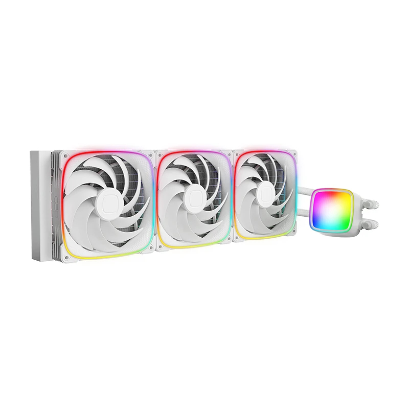 Geometric Future водно охлаждане Water Cooling - Eskimo Pro 420 White - Addressable RGB, LGA1851/AM5, GEO-ESKIMO-PRO-42W