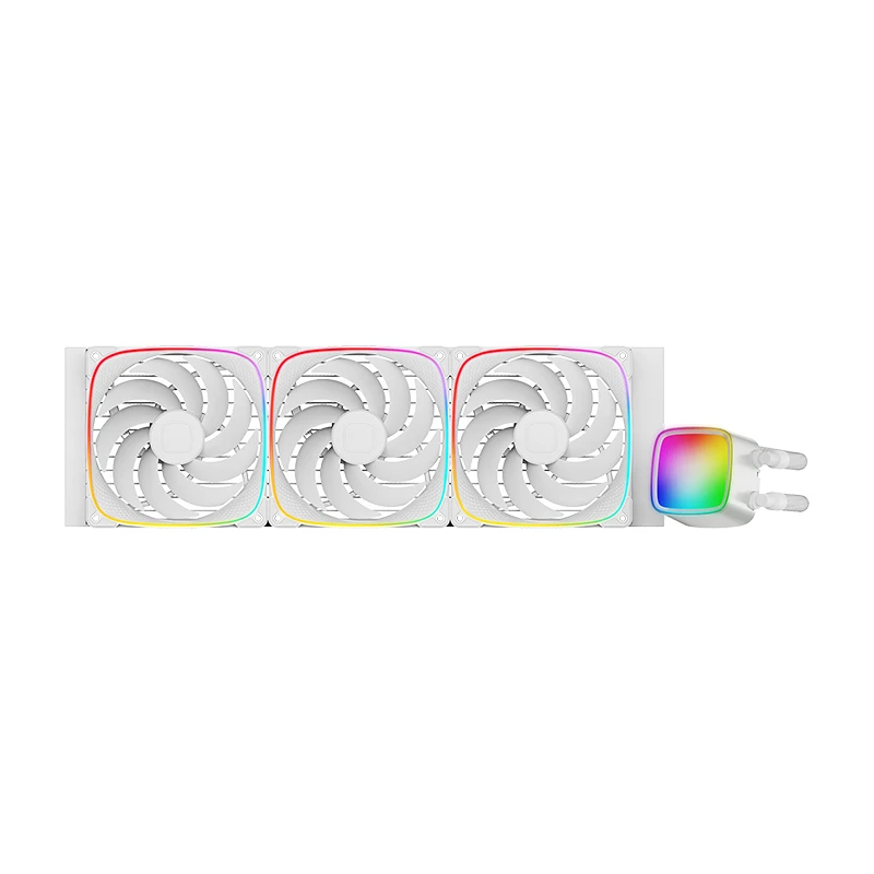 Geometric Future водно охлаждане Water Cooling - Eskimo Pro 420 White - Addressable RGB, LGA1851/AM5, GEO-ESKIMO-PRO-42W