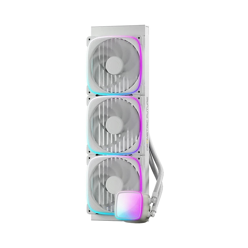 Geometric Future водно охлаждане Water Cooling - Eskimo Pro 420 White - Addressable RGB, LGA1851/AM5, GEO-ESKIMO-PRO-42W
