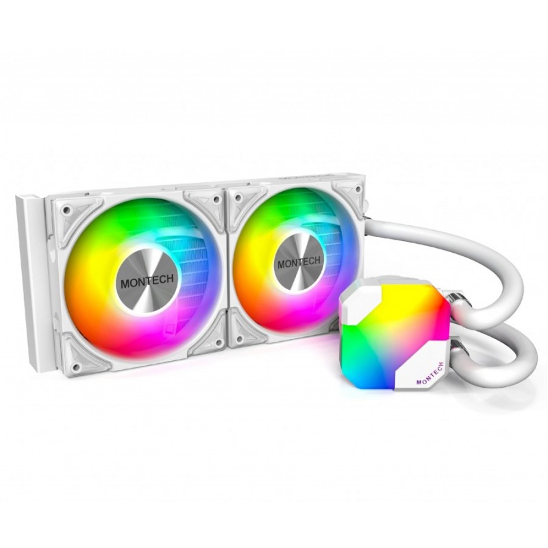 Montech водно охлаждане Hyper Flow ARGB 240, CPU Liquid Cooler, White, MONTECH-HYPER-FLOW-ARGB-240-WH