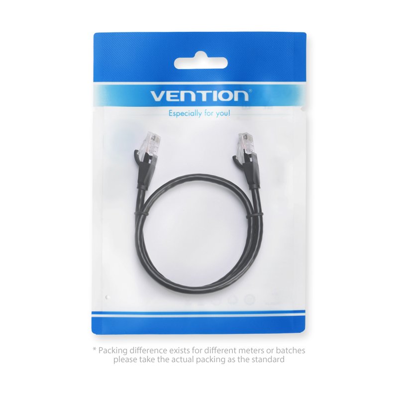 Vention Кабел LAN UTP Cat.6 Patch Cable - 2M Black - IBEBH, IBEBH
