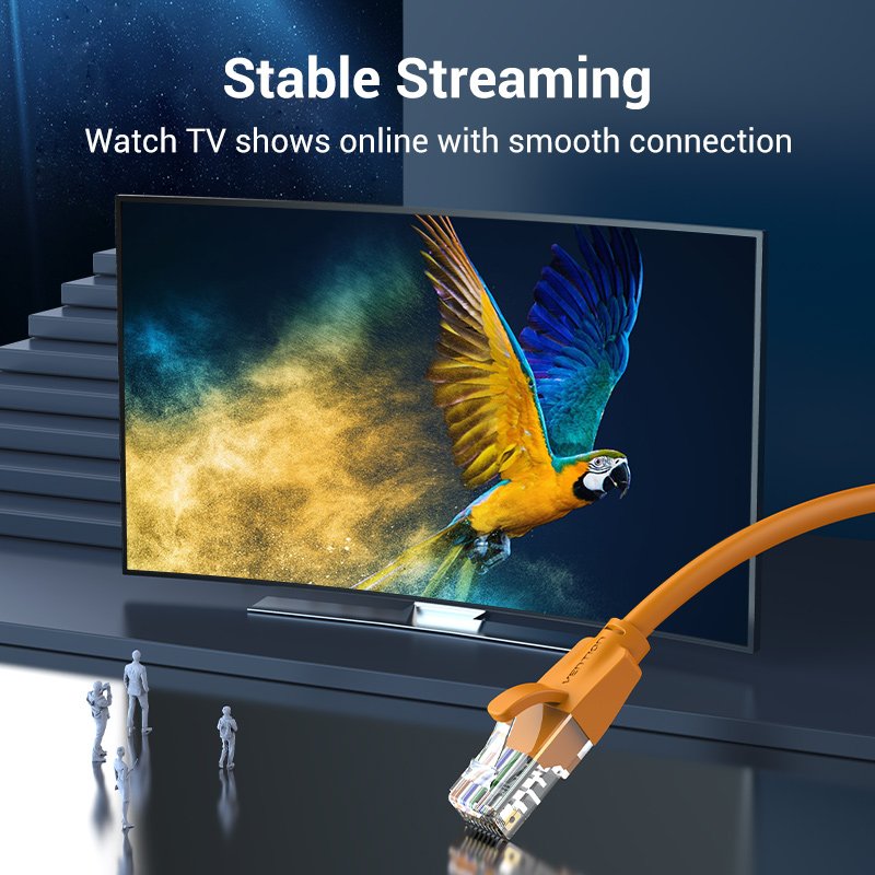 Vention Кабел LAN UTP Cat.6 Patch Cable - 2M Orange - IBEOH, IBEOH