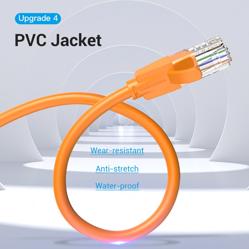 Vention Кабел LAN UTP Cat.6 Patch Cable - 2M Orange - IBEOH, IBEOH