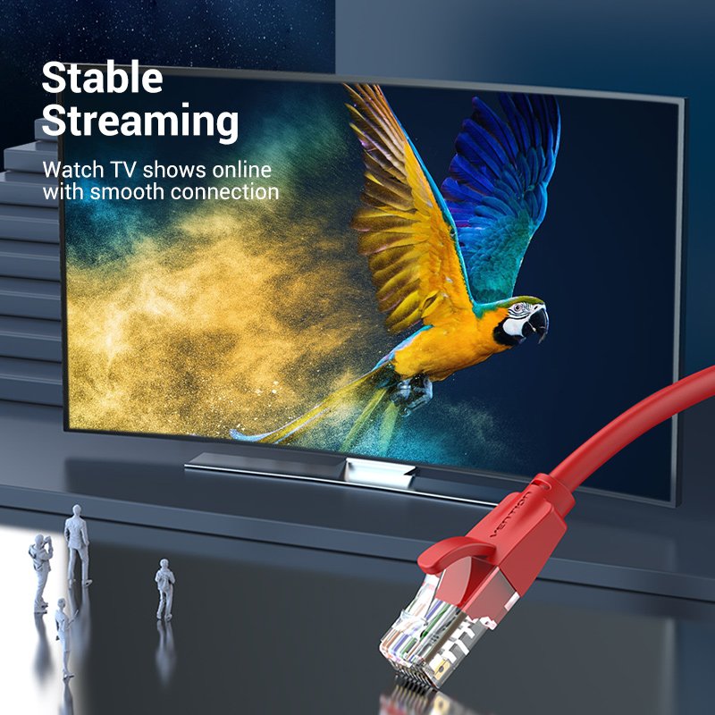 Vention Кабел LAN UTP Cat.6 Patch Cable - 2M Red - IBERH, IBERH