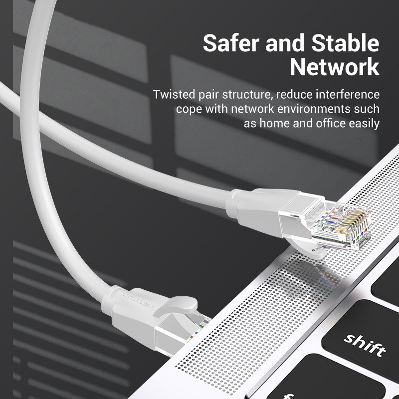 Vention Кабел LAN UTP Cat.6 Patch Cable - 5M Gray - IBEHJ, IBEHJ